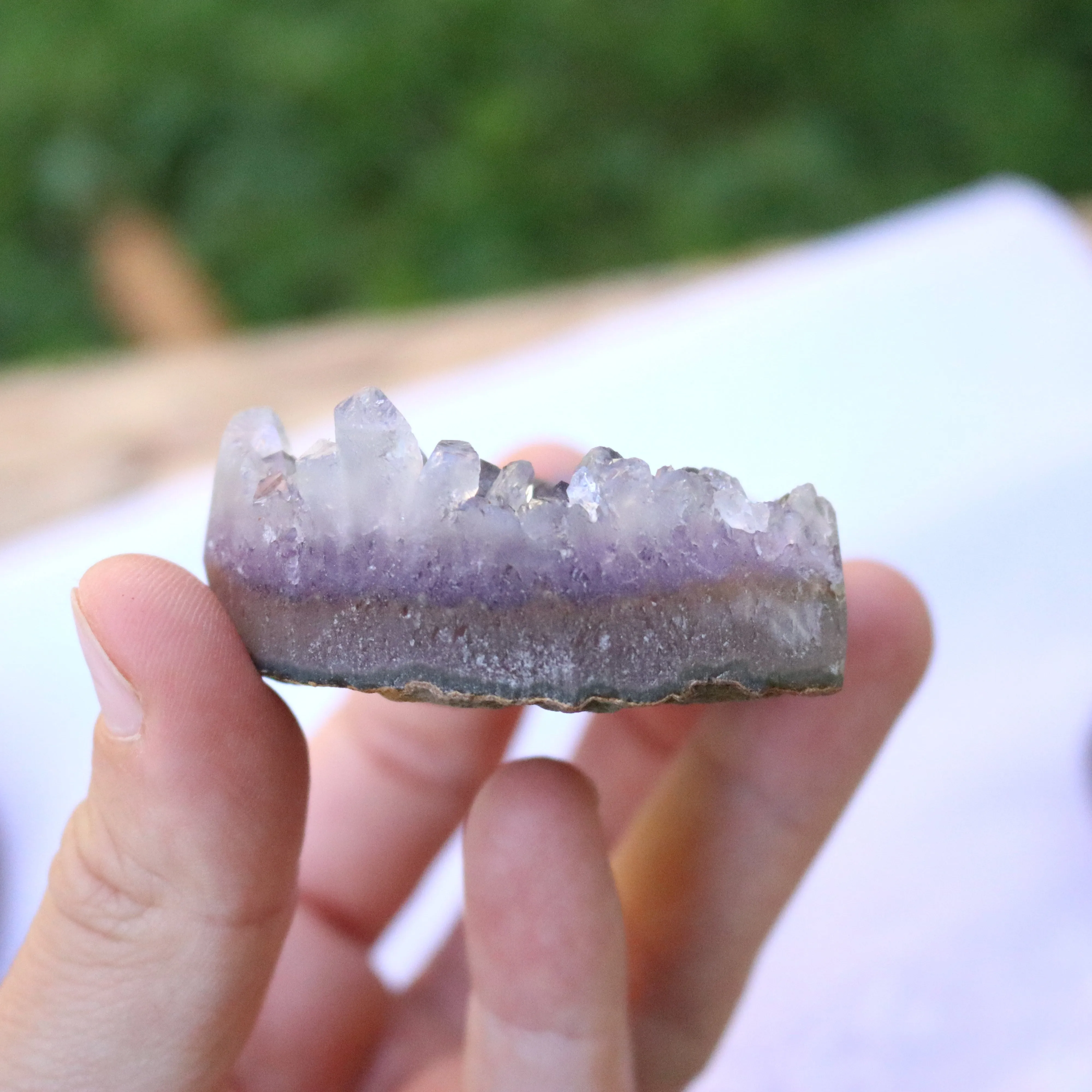 Gorgeous Amethyst Heart Druzy Geode Carvings from Brazil