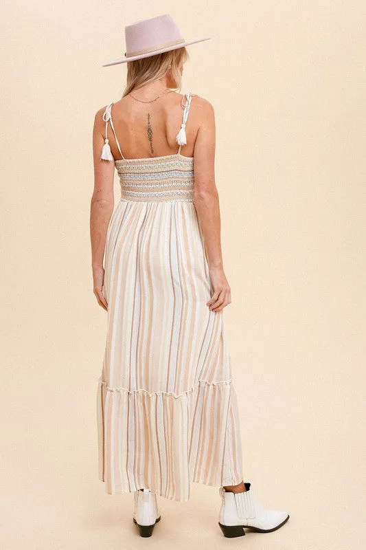 Hannah Striped Maxi Dress