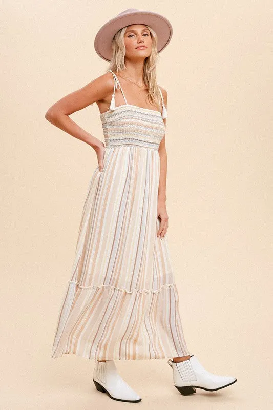 Hannah Striped Maxi Dress