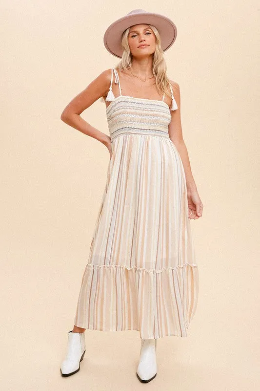 Hannah Striped Maxi Dress