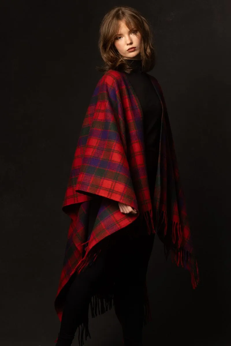 Highlander Ruana (Robertson Red) | Extra Warmth