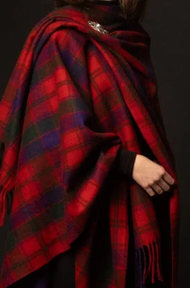 Highlander Ruana (Robertson Red) | Extra Warmth