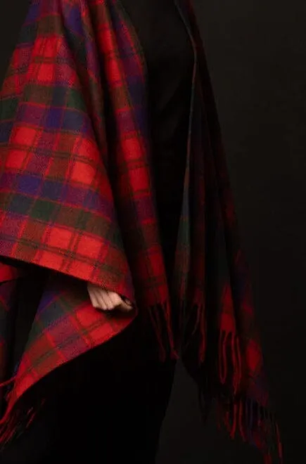 Highlander Ruana (Robertson Red) | Extra Warmth