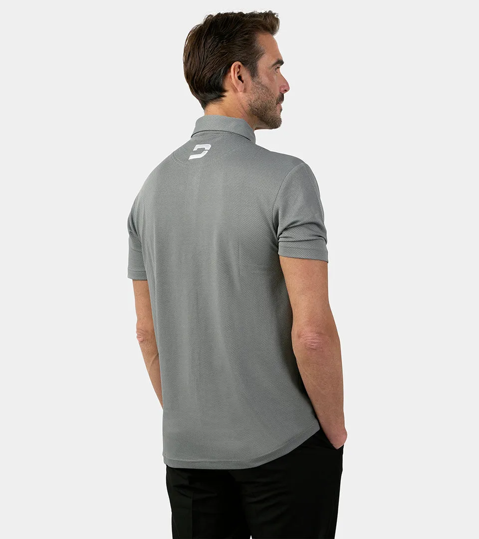 HONEYCOMB POLO - GREY