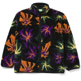 HUF LOWELL JACQUARD SHERPA ZIP JACKET // MULTI