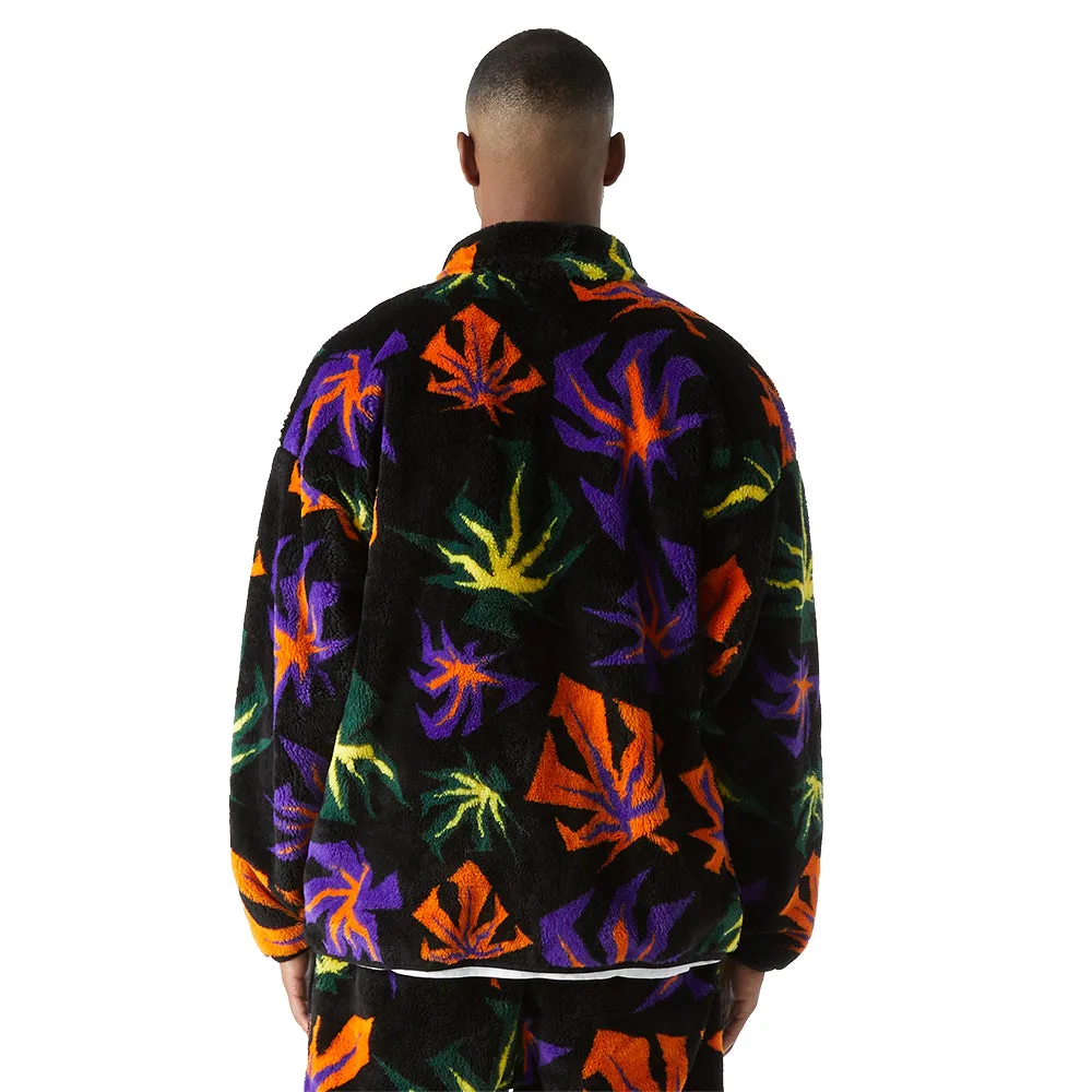 HUF LOWELL JACQUARD SHERPA ZIP JACKET // MULTI