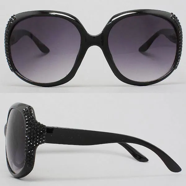 iLLASPARKZ Oversized Crystal Sunglasses