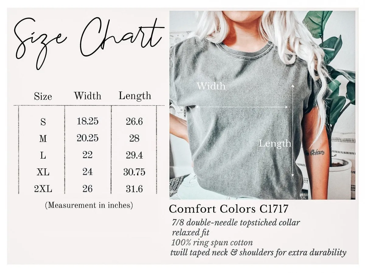 Jesus Loves You Just The Way You Are Comfort Color Wholesale Tee With Front & Back Designs - Fast Shipping