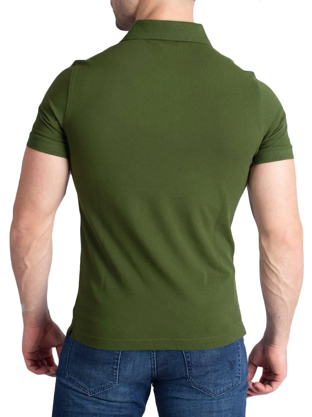 K-Way Polo Uomo Verde militare