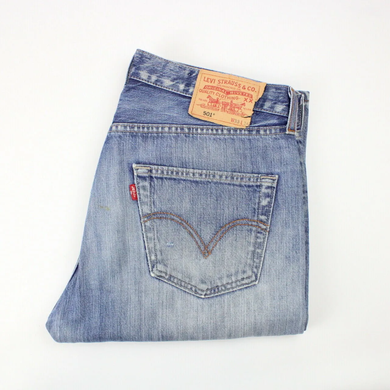 LEVIS 501 Jeans Mid Blue | W33 L34