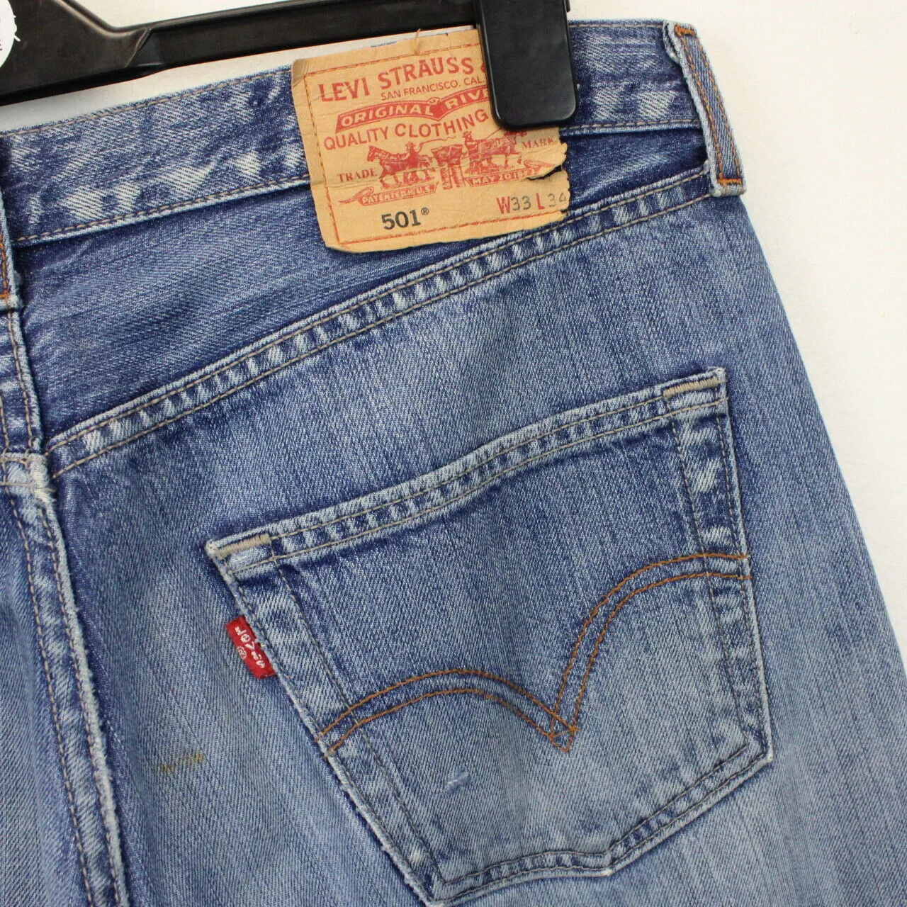 LEVIS 501 Jeans Mid Blue | W33 L34