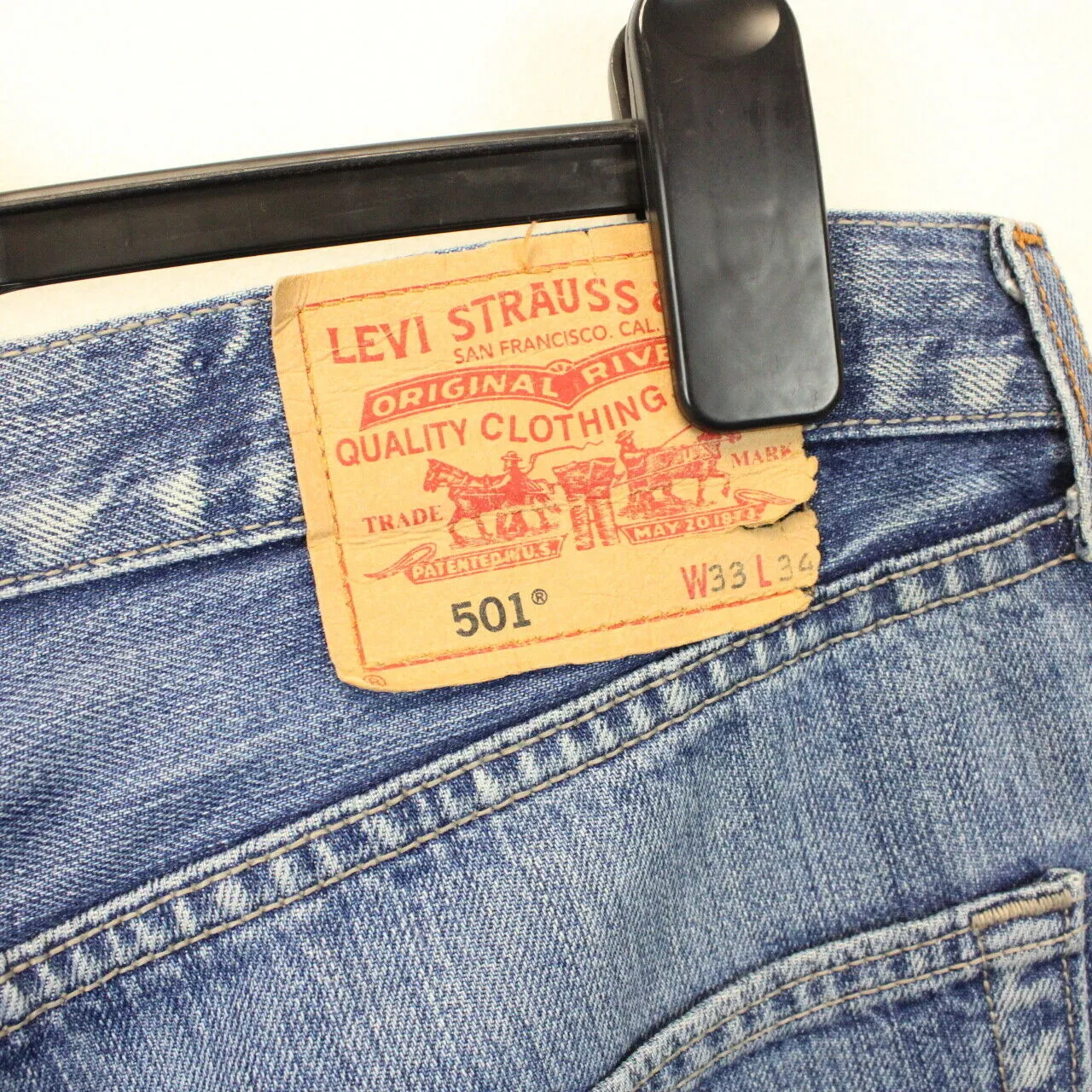 LEVIS 501 Jeans Mid Blue | W33 L34