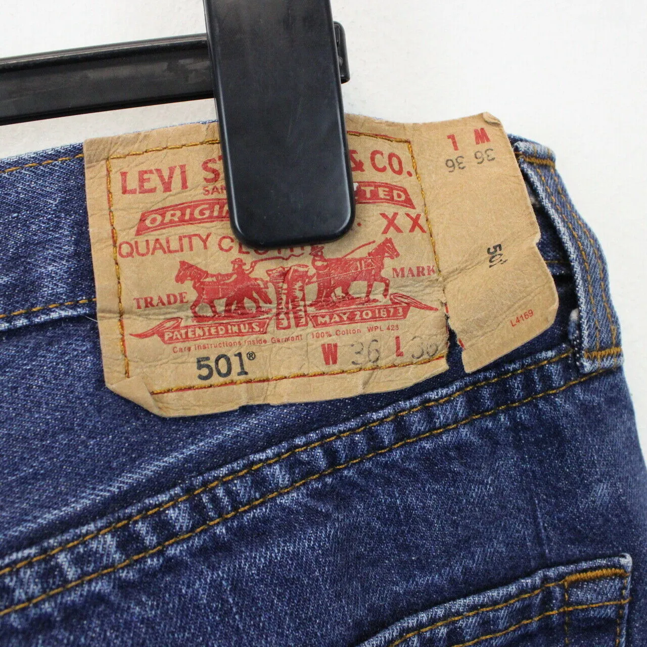 LEVIS 501 Jeans Mid Blue | W37 L36