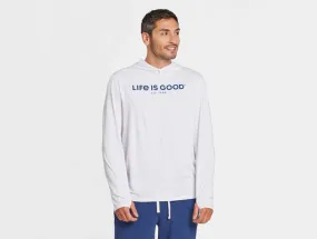 Life is Good Men's Active Hooded Long Sleeve Tee - LIG Est 1994