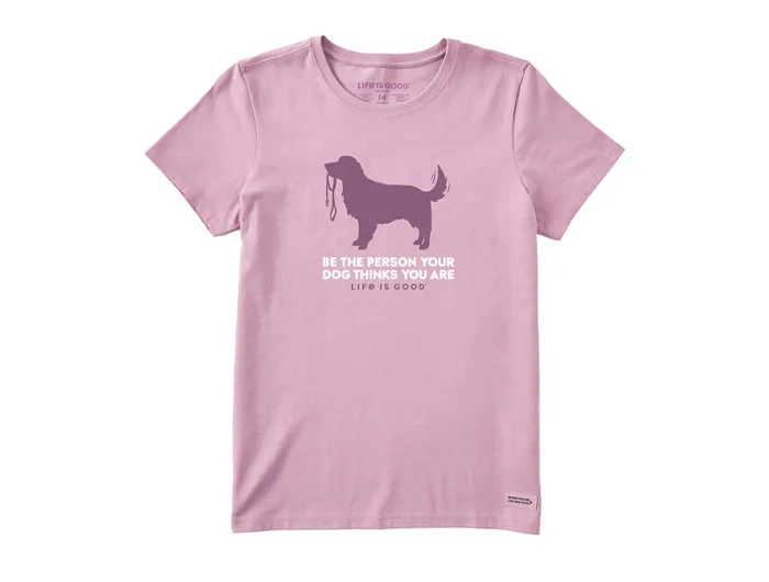 Life is Good Women's Crusher Lite Tee - Be the Person Retriever