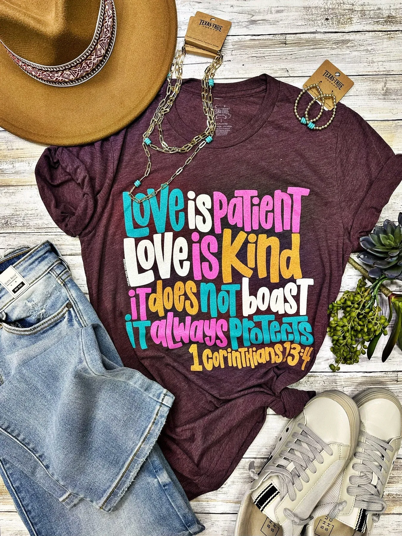 Love is Patient Love is Kind Boyfriend Tee