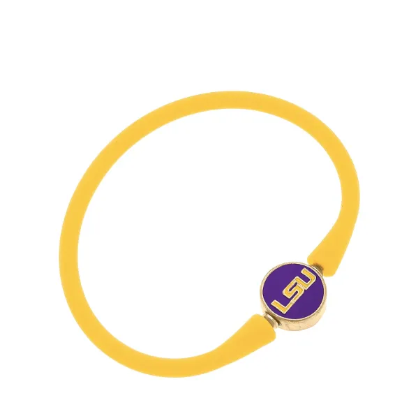 LSU Silicone Bali Bracelet