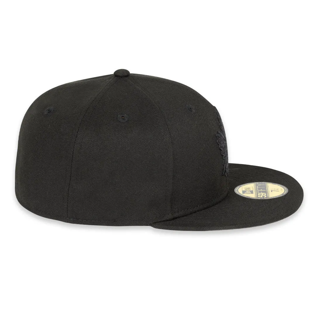 Maple Leafs New Era Men's 59FIFTY Tonal Prim Logo Fitted Hat - BLACK