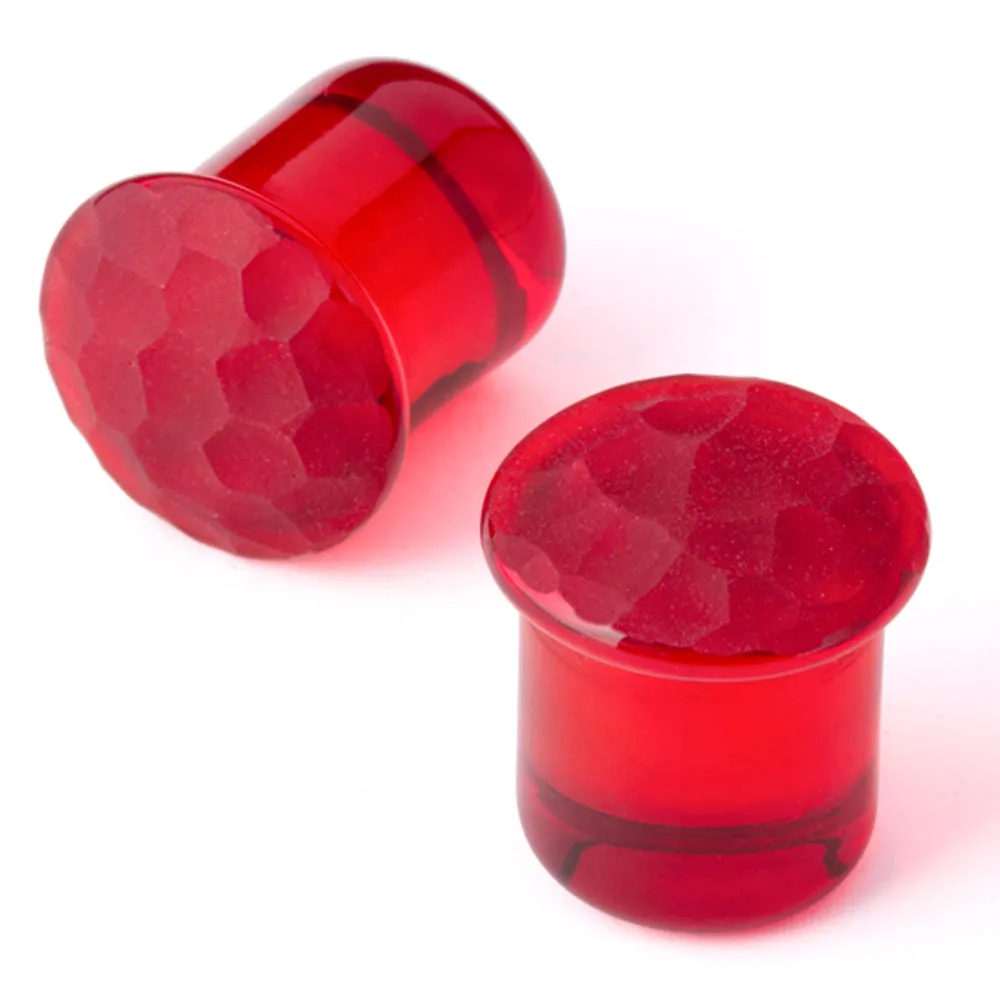 Martele Simple Glass Plugs - Ruby