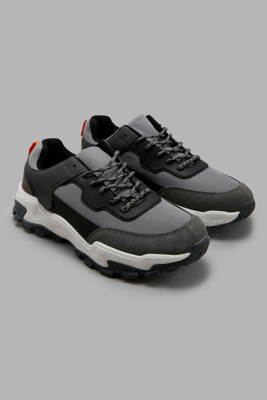 Men Grey Colour Block Sneaker