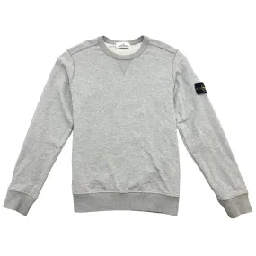 Men's Applique Logo Sweatshirt Grey Size S