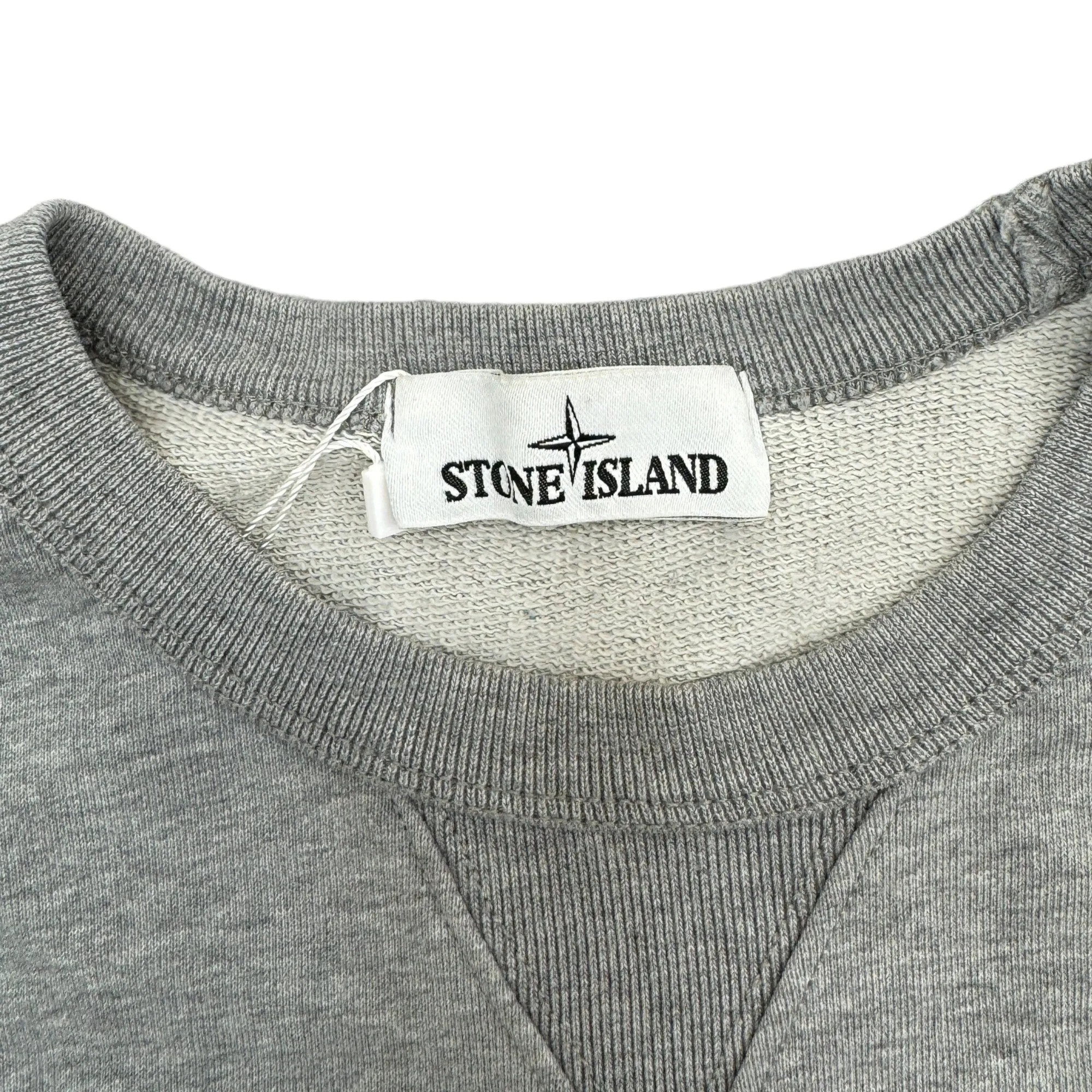 Men's Applique Logo Sweatshirt Grey Size S