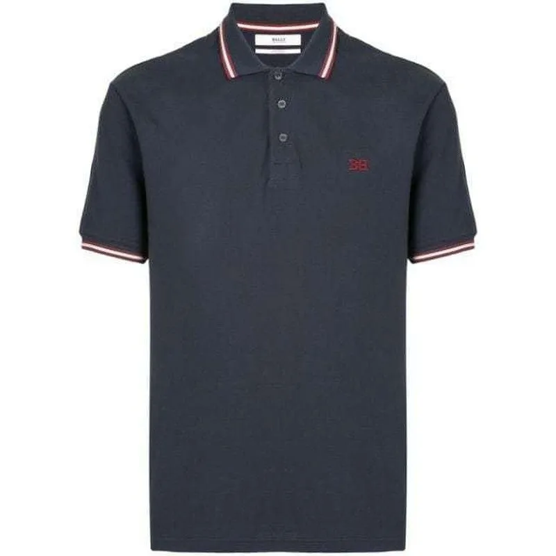 Men's Bally B-Chain Embroidered Polo