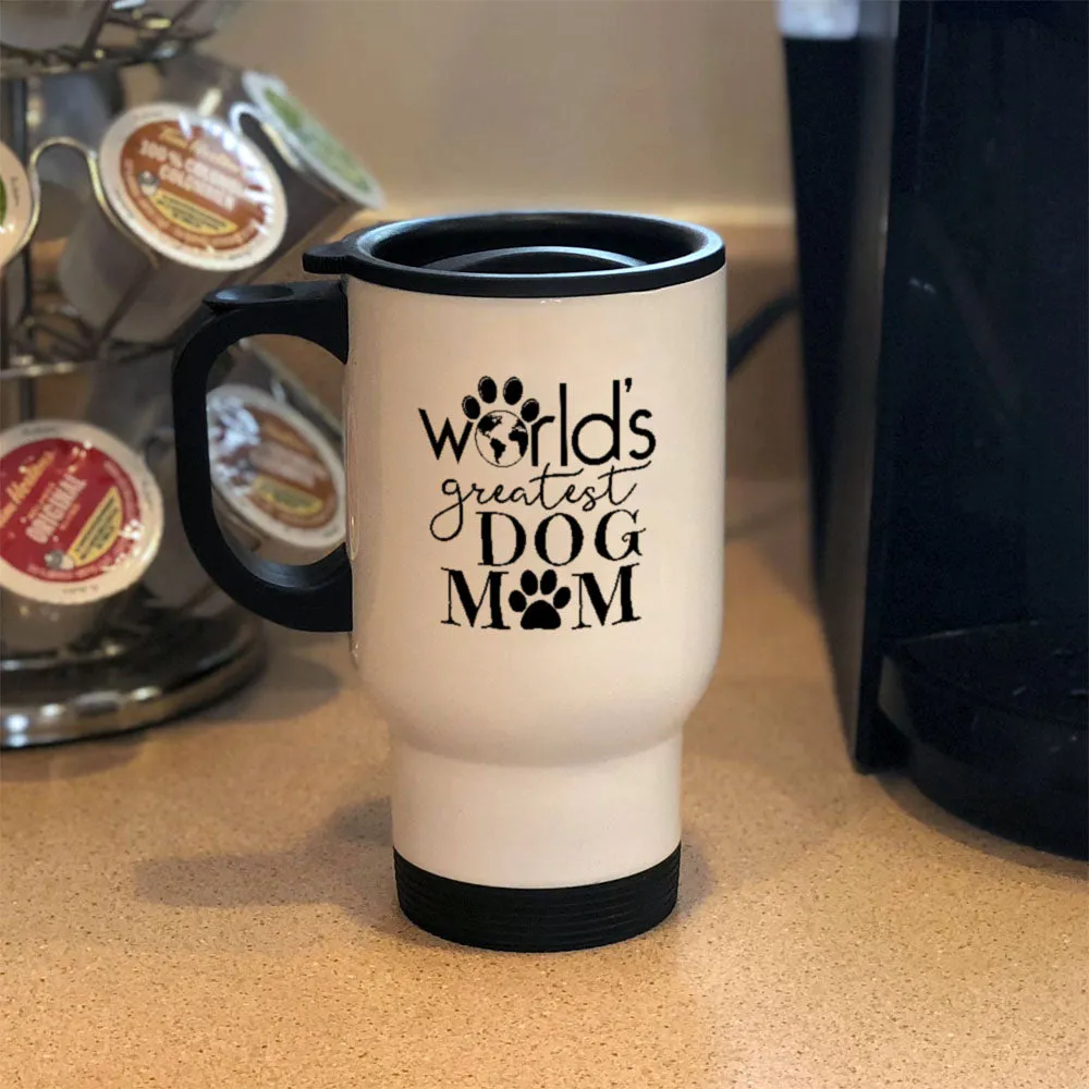 Metal Coffee and Tea Travel Mug World's Greatest Dog Mom