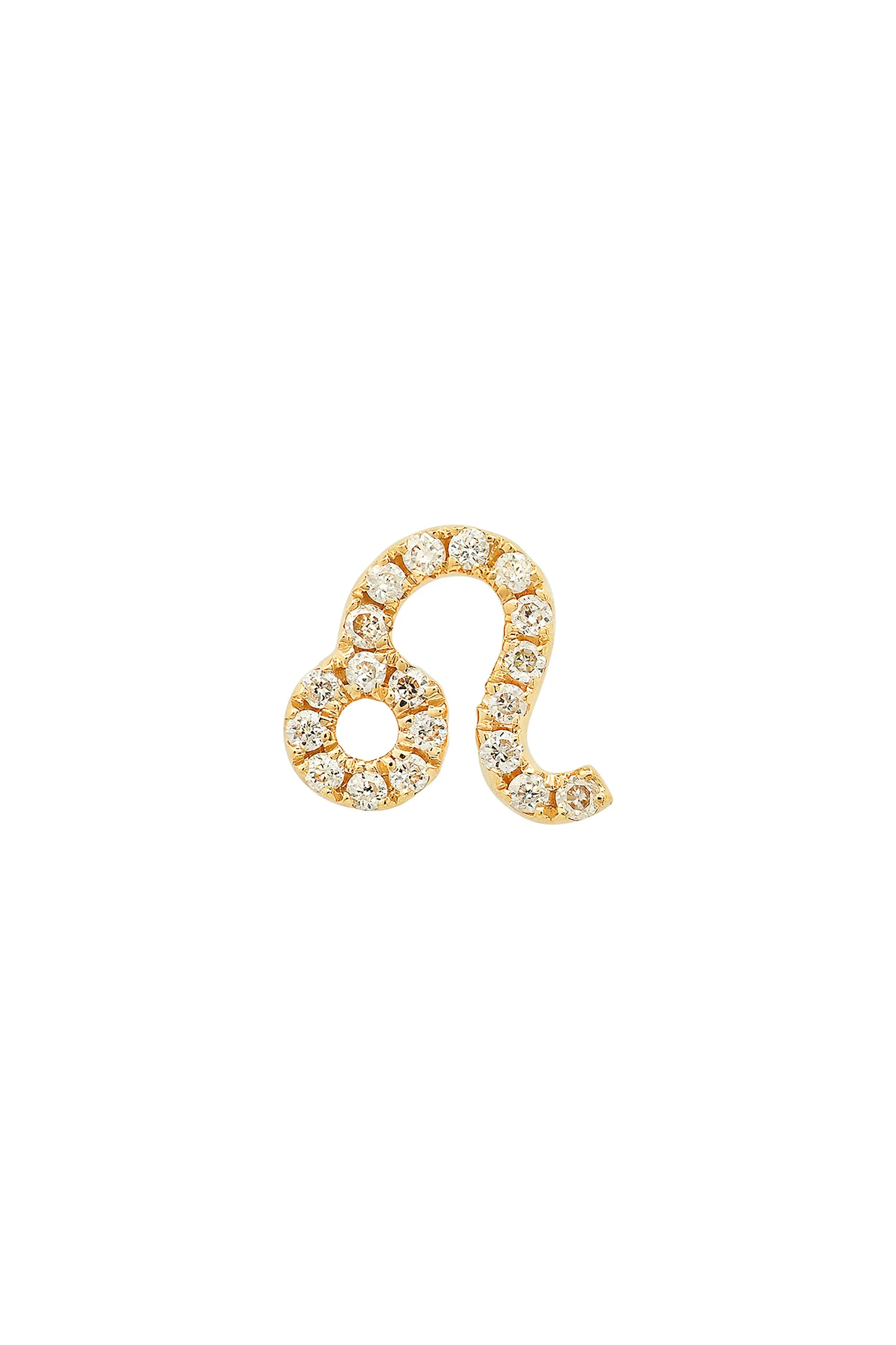 Mini Diamond Leo  Earring