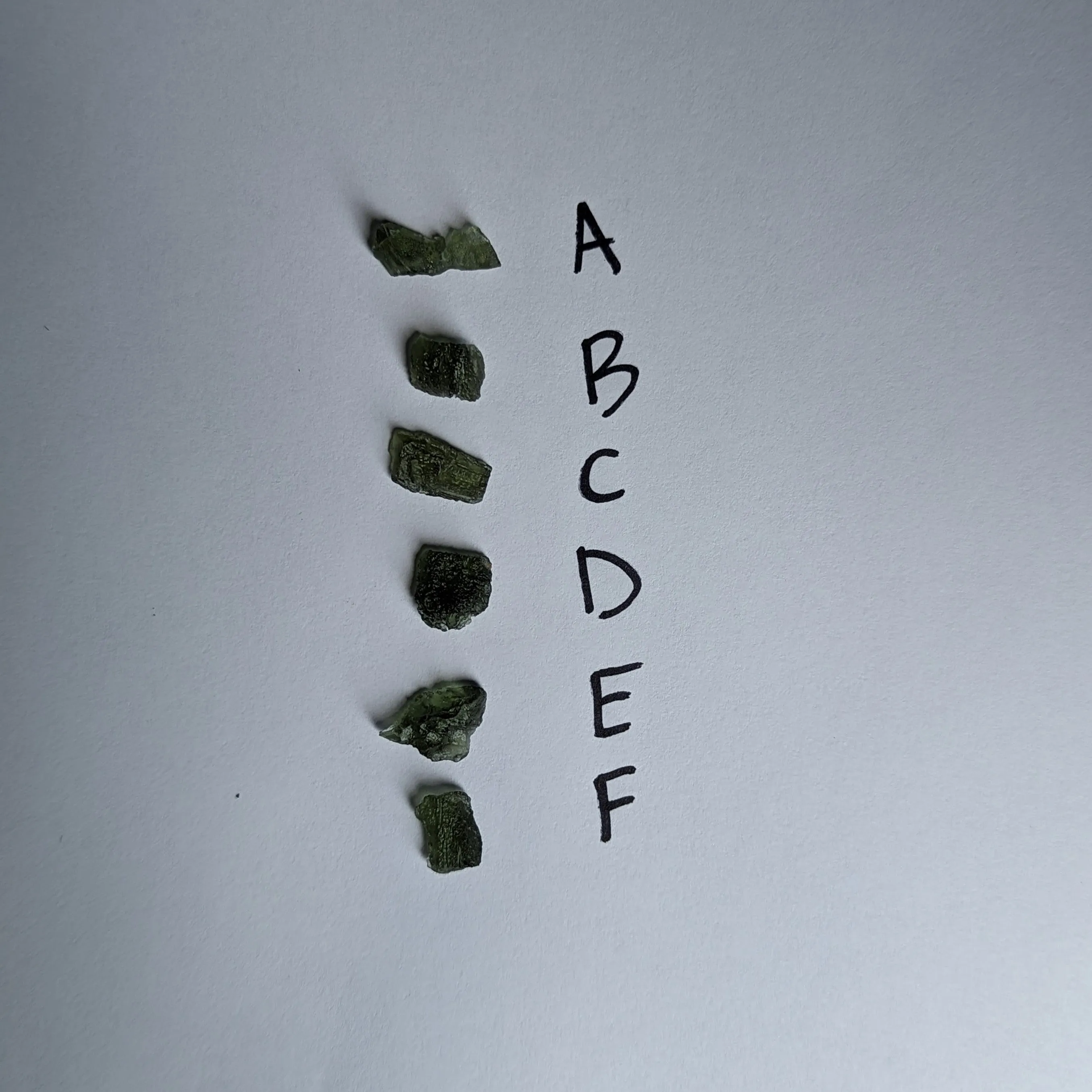 Moldavite ~ 100% Authentic, High Frequency Moldavite pieces