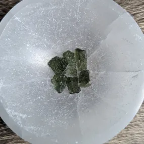 Moldavite ~ 100% Authentic, High Frequency Moldavite pieces