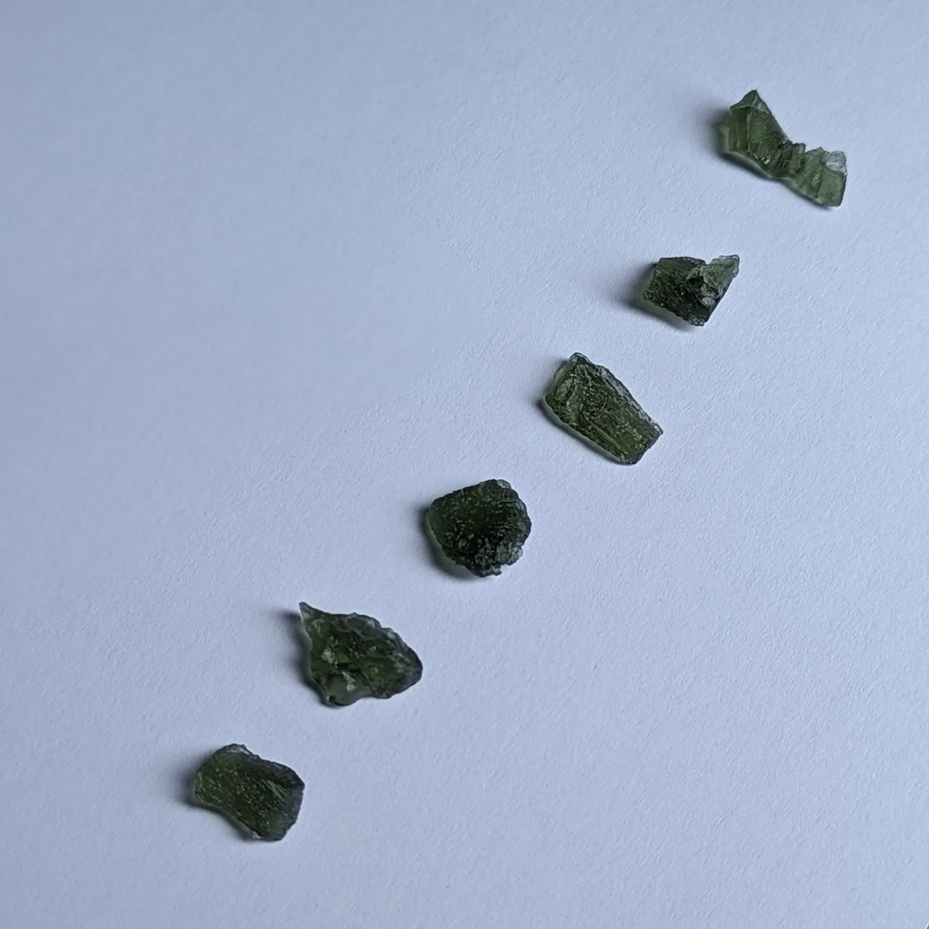 Moldavite ~ 100% Authentic, High Frequency Moldavite pieces