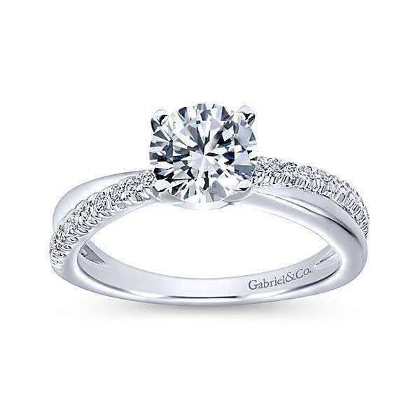 Mounting Only, Simple Twisted Engagement Ring