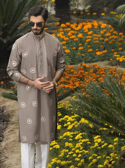 Naqsh by Nishat Men's Unstitched Embroidered Yarn Dyed 2Pc Suit - 42307022