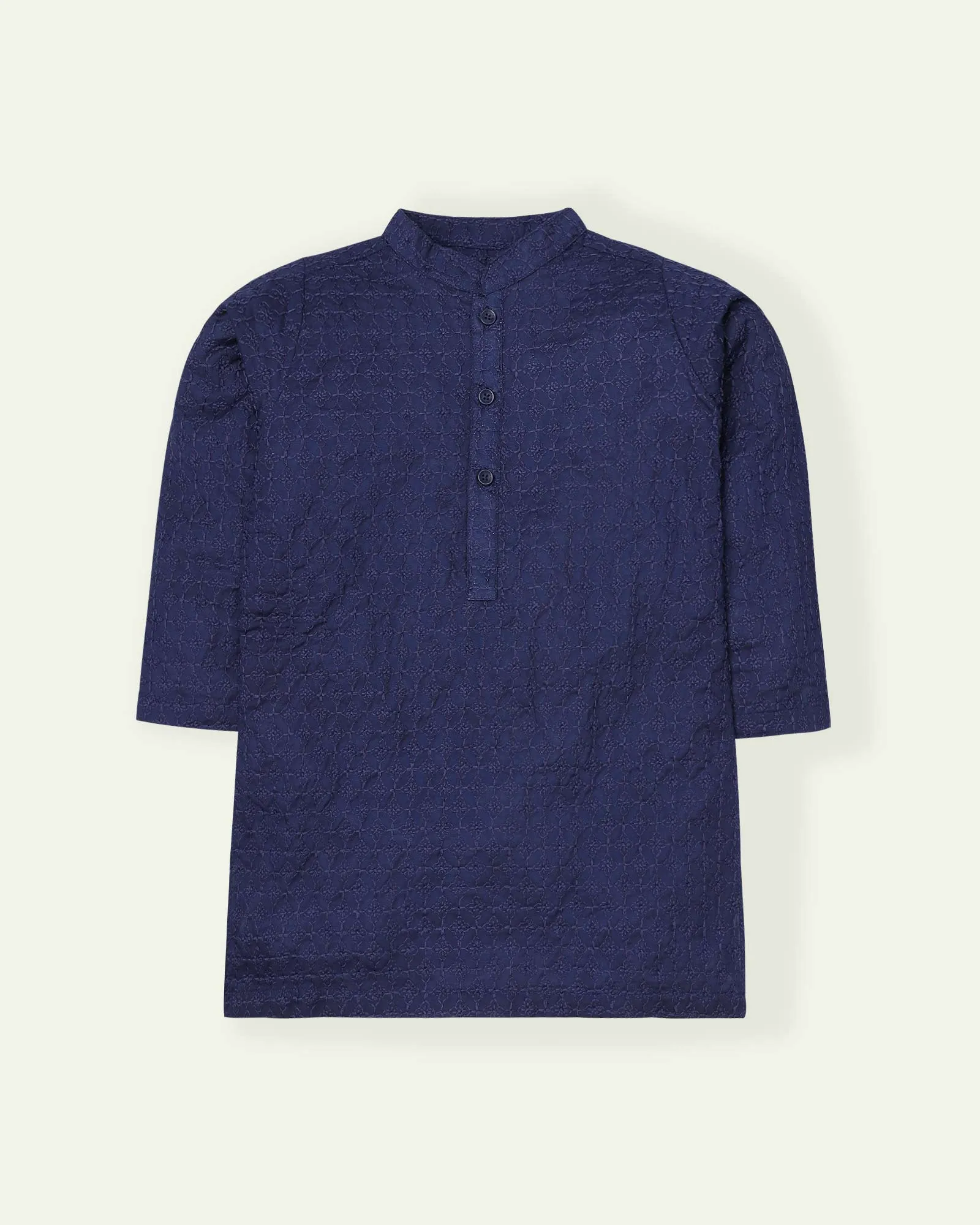 Navy Blue Chikankari Kurta