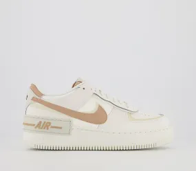 Nike Air Force 1 Shadow Sail Hemp Fossil Light Bone Trainers