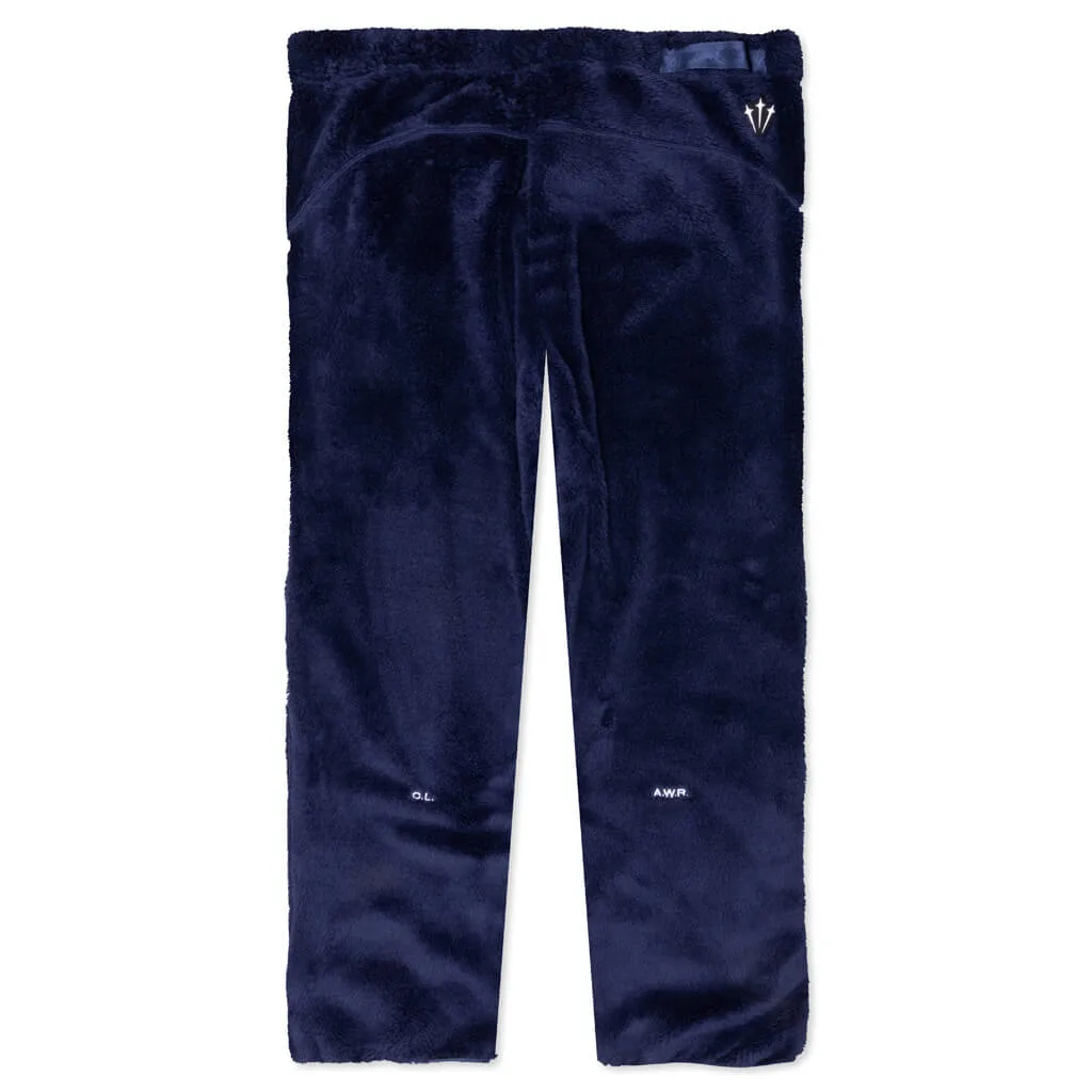 NRG Nocta Velour Pant Womens - Midnight Navy/Wolf Grey