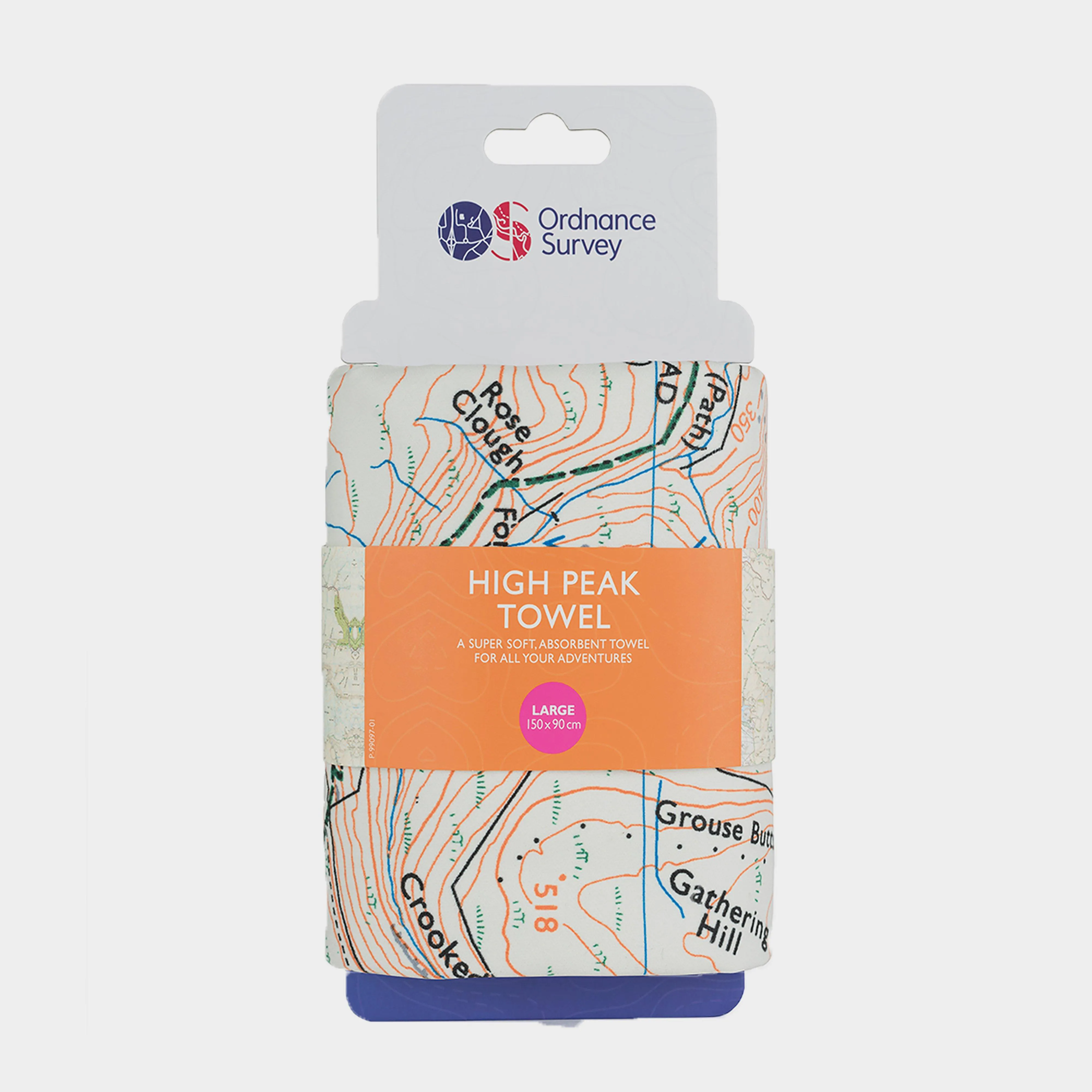 Ordnance Survey High Peak Large Travel Towel | Millets