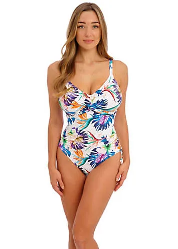 Paradiso Underwired Twist Front Swimsuit with Adjustable Leg by Fantasie | Look Again