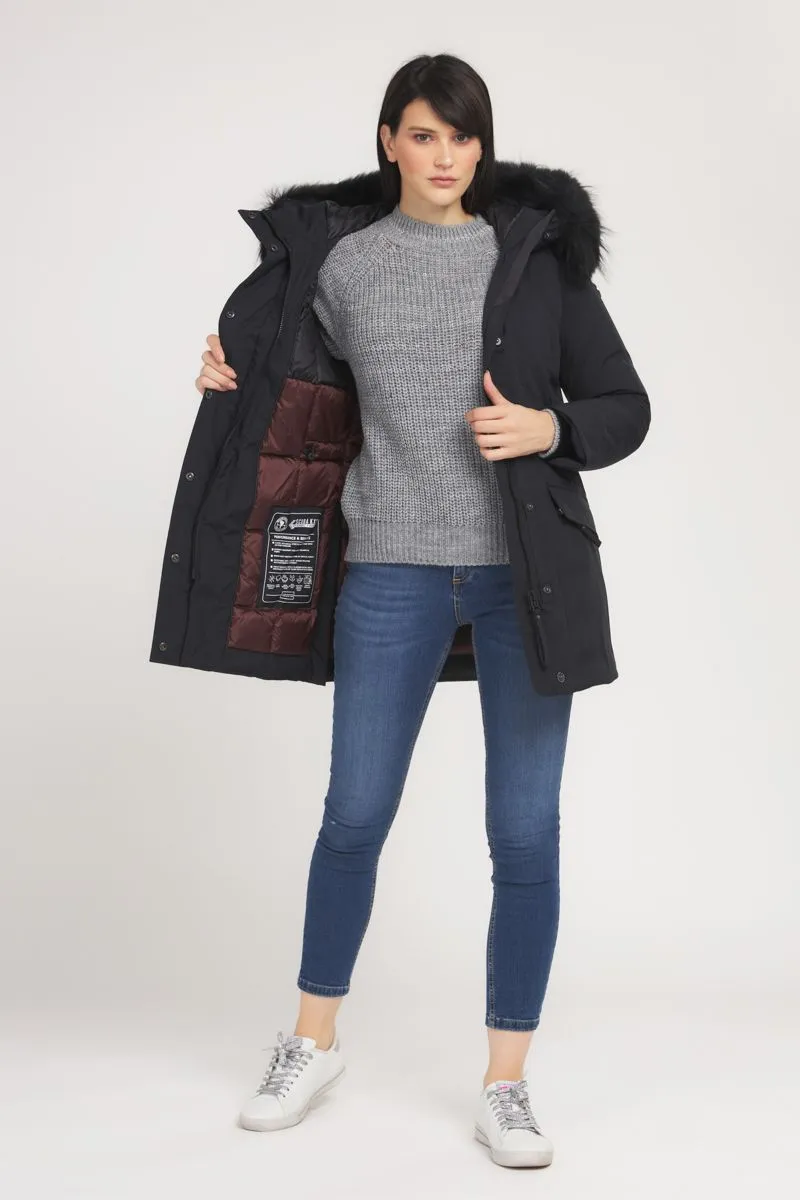 Parka Donna Nero