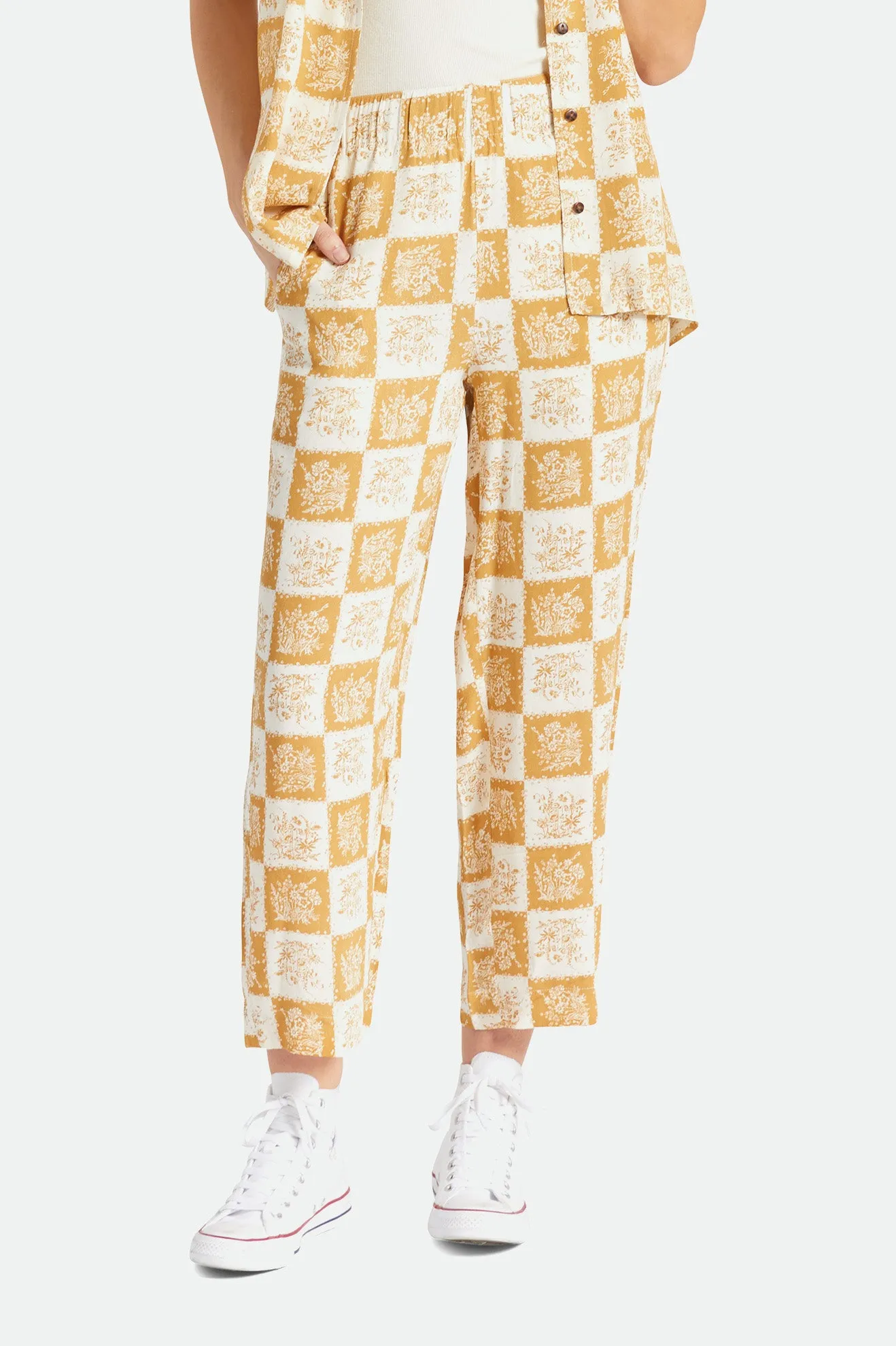 Patchwork Crop Pant - Medal Bronze