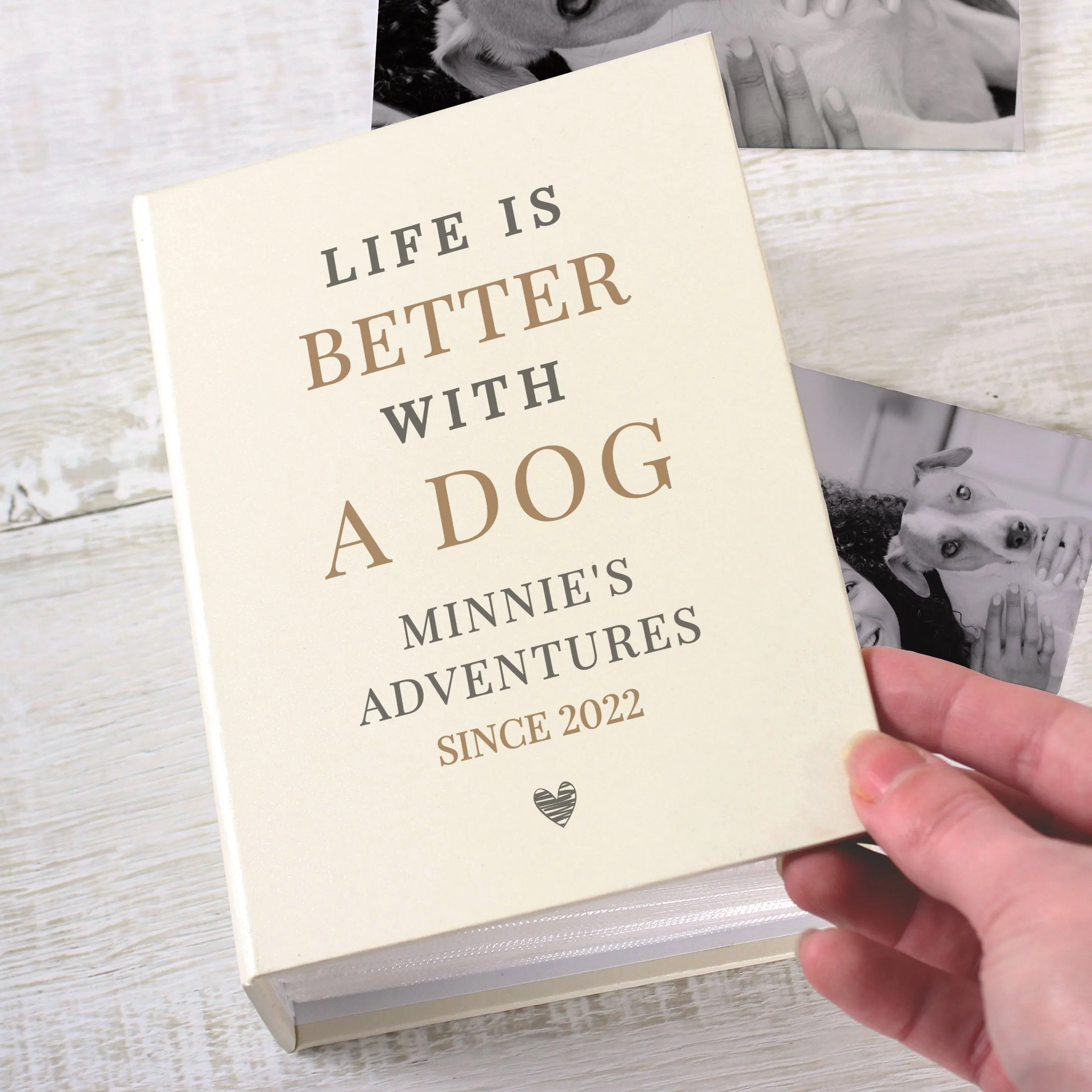 Personalised Life is Better With 6x4 Photo Album with Sleeves