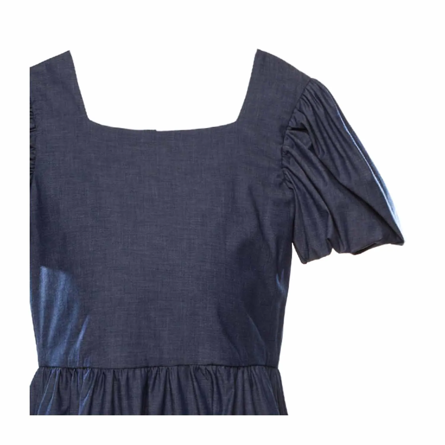 Piccolaludo Blue Cotton Dress For Girl