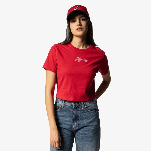 Playera Manga Corta El guila de Veracruz LMB Core para Mujer