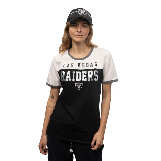 Playera Manga Corta Las Vegas Raiders NFL Active para Mujer