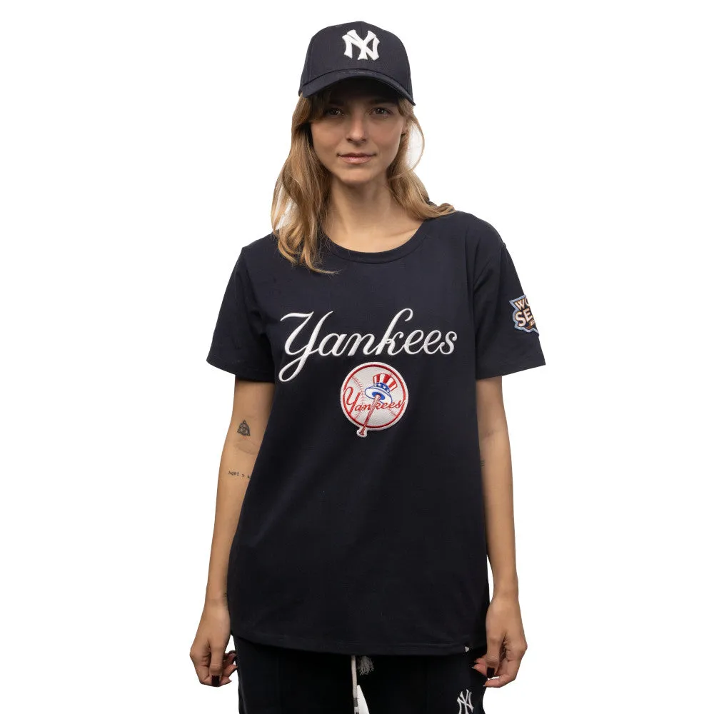 Playera Manga Corta New York Yankees MLB Logo Select para Mujer