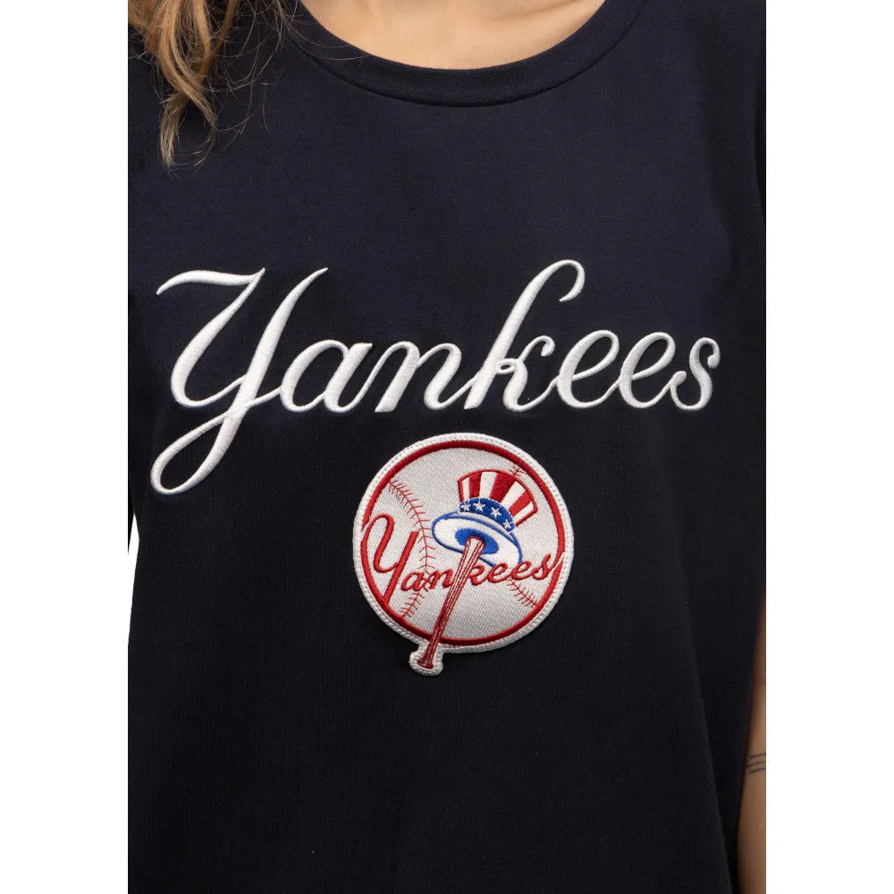 Playera Manga Corta New York Yankees MLB Logo Select para Mujer