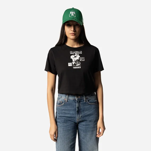 Playera Manga Corta Olmecas de Tabasco LMB Invenue para Mujer