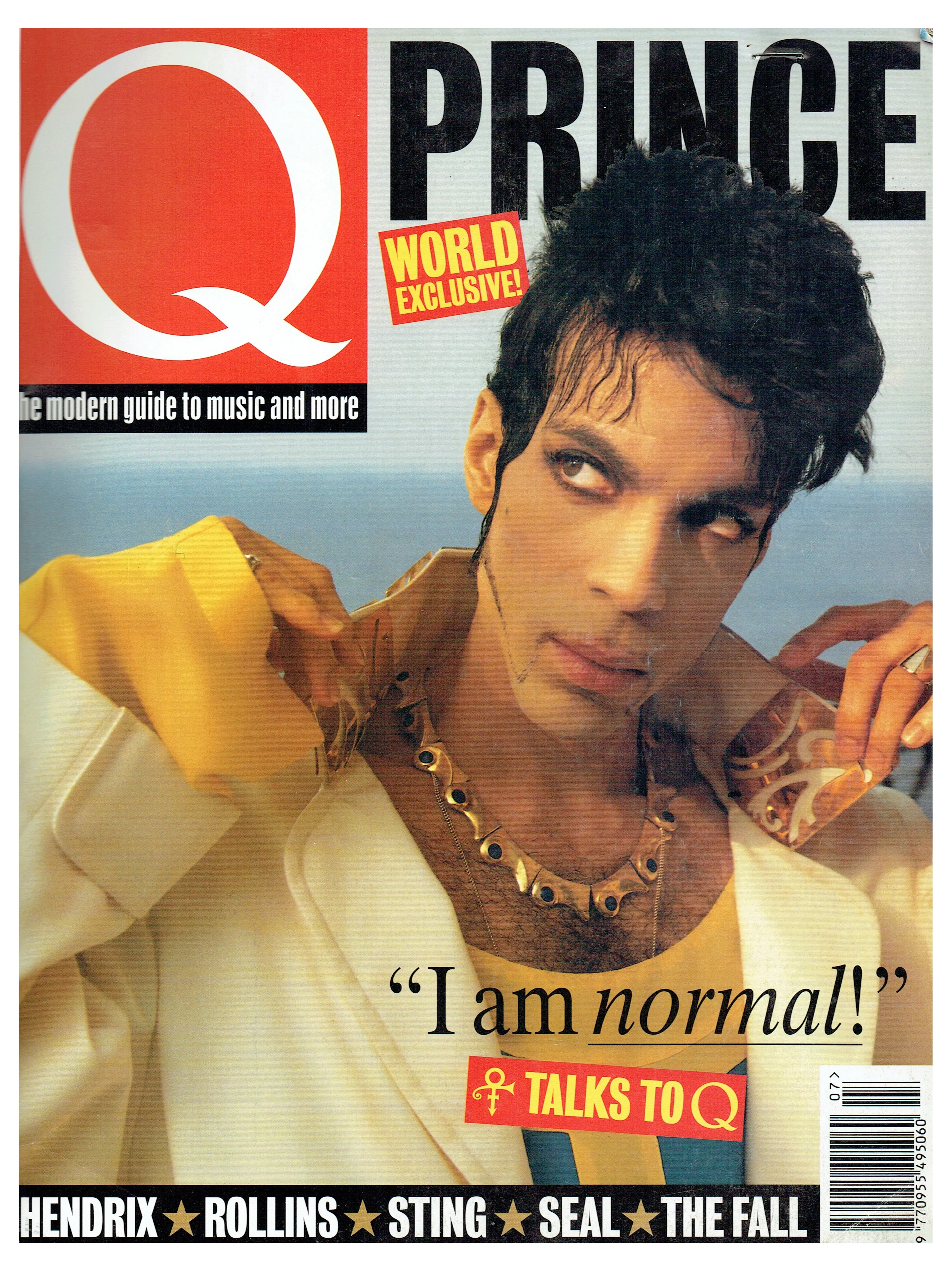 Prince – Magazine Q July Cover And 6 Page Article Innerview Preloved: 1994