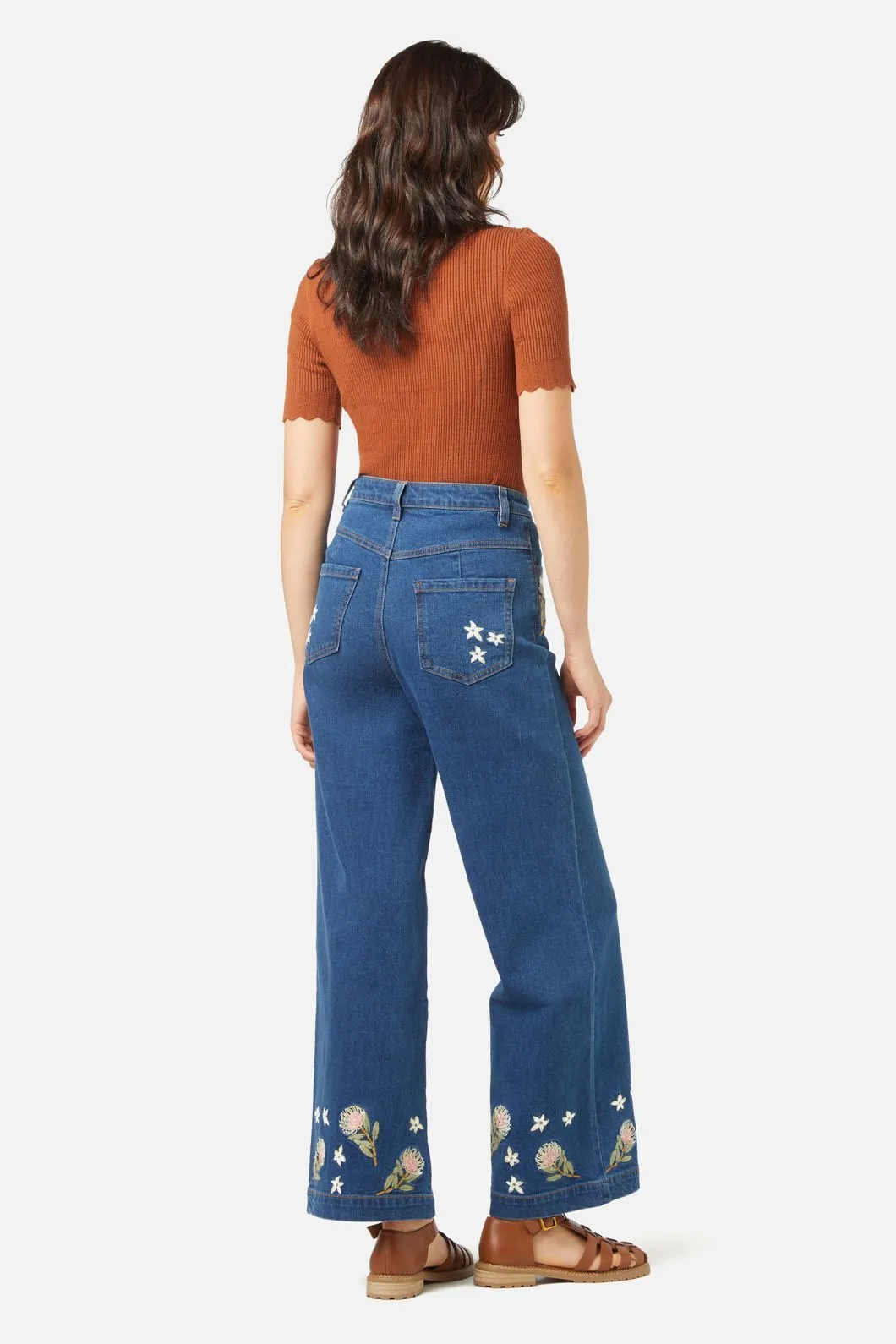 Protea Embroidered Jean